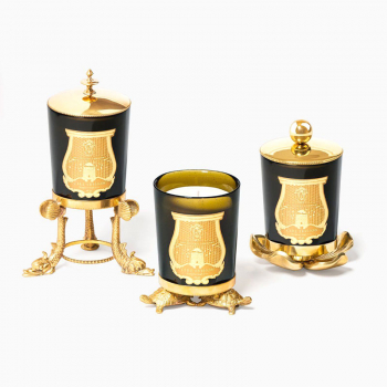 Cire Trudon ROUND CANDLE TOPPER, brass, variation